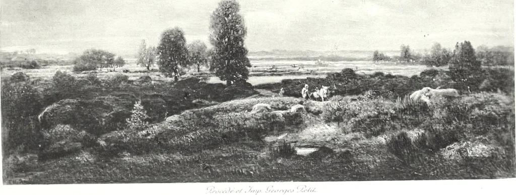 An illustration from Catalogue des tableaux modernes & anciens, objets d'art & de curiosité composant la collection de M. G-- : et dont la vente aura lieu par suite deo son décès Galerie Georges Petit ... les samedi 14, lundi 16 et mardi 17 mai 1898 ... : commissaire-priseur Me Paul Chevallier ..., experts: pour les tableaux modernes M. Georges Petit ... MM. Allard & Noel ...; pour les tableaux anciens MM. Féral père & fils ...; pour les objets d'art, MM. Mannheim .., 1898, leaf 86