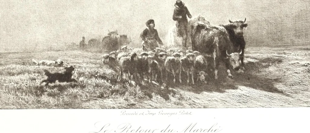 An illustration from Catalogue des tableaux modernes & anciens, objets d'art & de curiosité composant la collection de M. G-- : et dont la vente aura lieu par suite deo son décès Galerie Georges Petit ... les samedi 14, lundi 16 et mardi 17 mai 1898 ... : commissaire-priseur Me Paul Chevallier ..., experts: pour les tableaux modernes M. Georges Petit ... MM. Allard & Noel ...; pour les tableaux anciens MM. Féral père & fils ...; pour les objets d'art, MM. Mannheim .., 1898, leaf 96