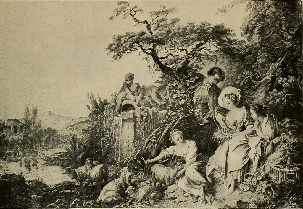 An illustration from Petit inventaire illustré de la Chalcographie du Musée national du Louvre, 1900, leaf 98