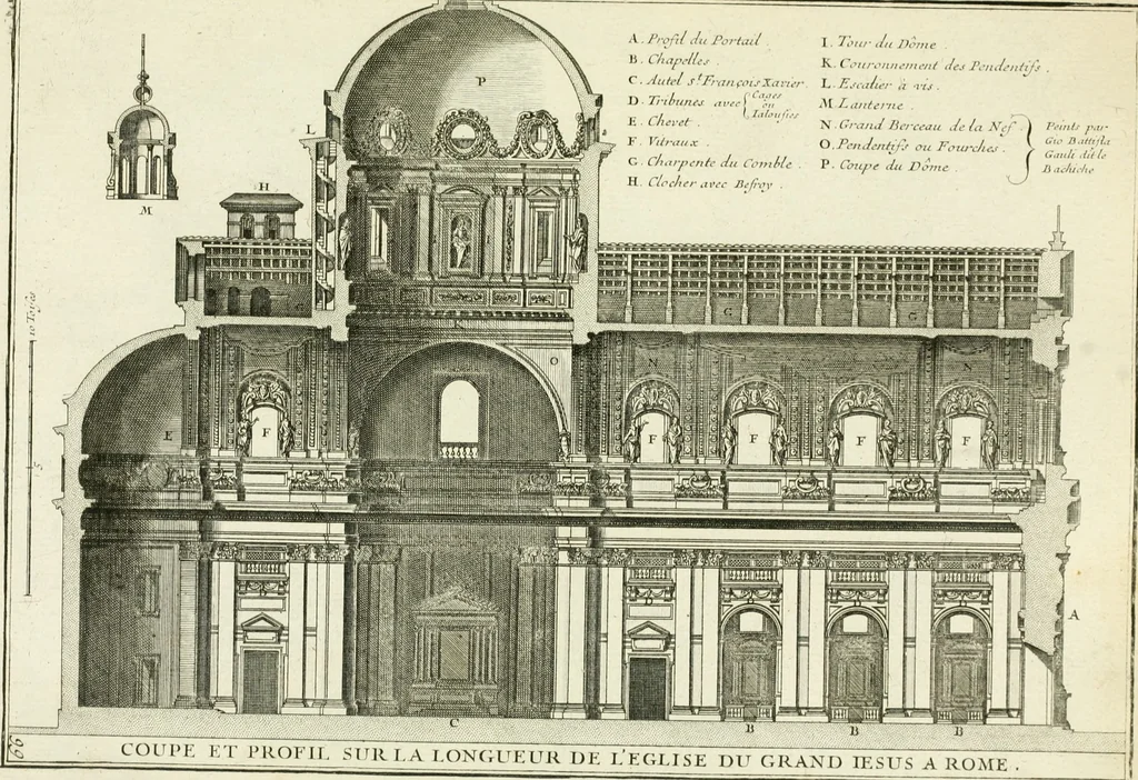 An illustration from Petit uvre d'architecture de Jean Marot, architecte et graveur, ou, Recueil des plans, elevations & coupes de divers anciens edifices de Paris, & de la sépulture des Valois, à S. Denis, avec diverses suites de tombeaux, epitaphes, chapelles, retables d'autels, tabernacles, portes cocheres & autres, &c. & plusieurs petits temples dans le goût antique, qui n'ont jamais paru, 1764, leaf 168