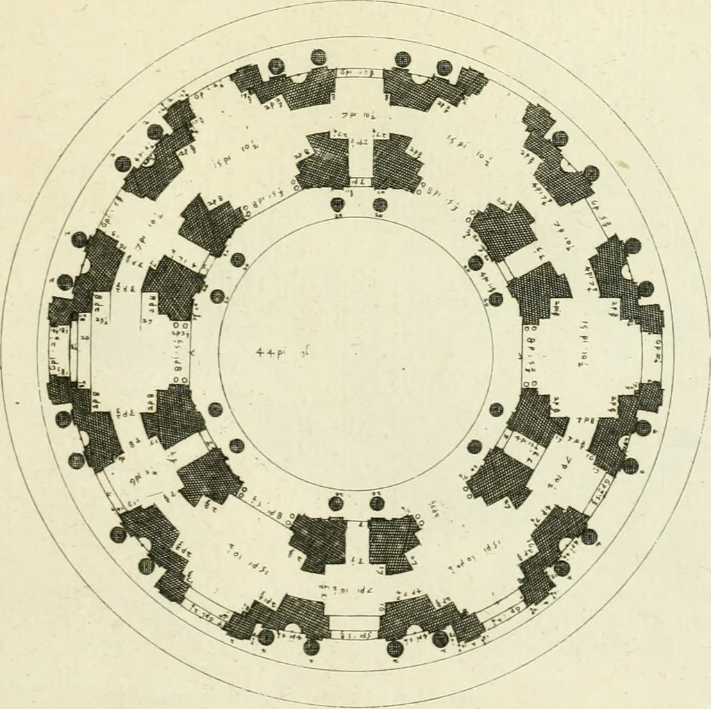 An illustration from Petit uvre d'architecture de Jean Marot, architecte et graveur, ou, Recueil des plans, elevations & coupes de divers anciens edifices de Paris, & de la sépulture des Valois, à S. Denis, avec diverses suites de tombeaux, epitaphes, chapelles, retables d'autels, tabernacles, portes cocheres & autres, &c. & plusieurs petits temples dans le goût antique, qui n'ont jamais paru, 1764, leaf 196