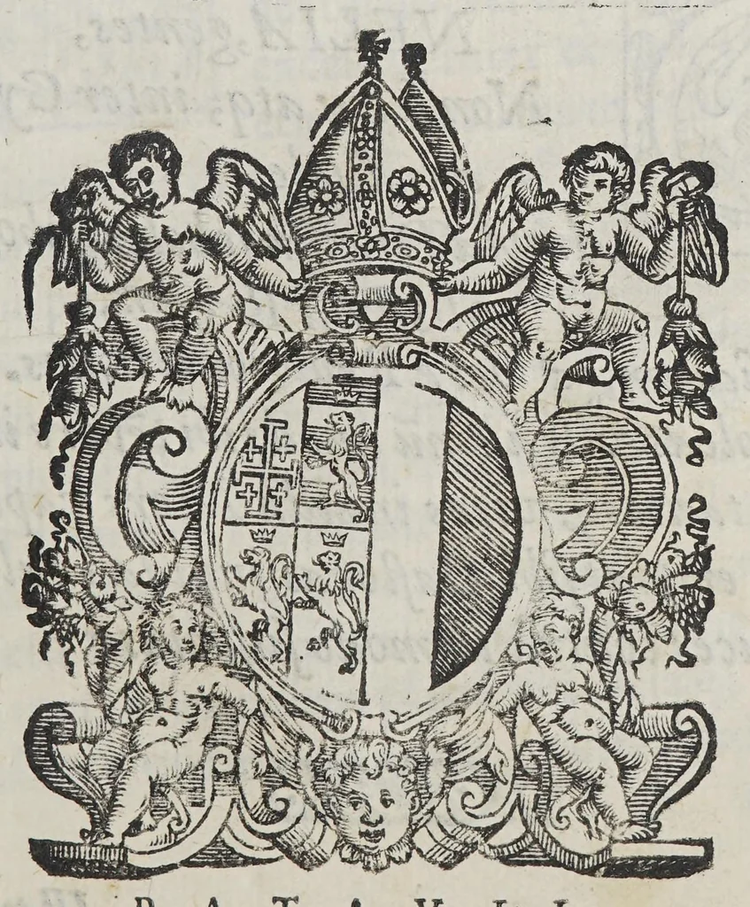 An illustration from Pet. Pauli Thomaelli Vtinensis Eclogae duae. : Quarum altera inscribitur meduacus o thrinon altera meduacus o iroton, 1595, leaf 7