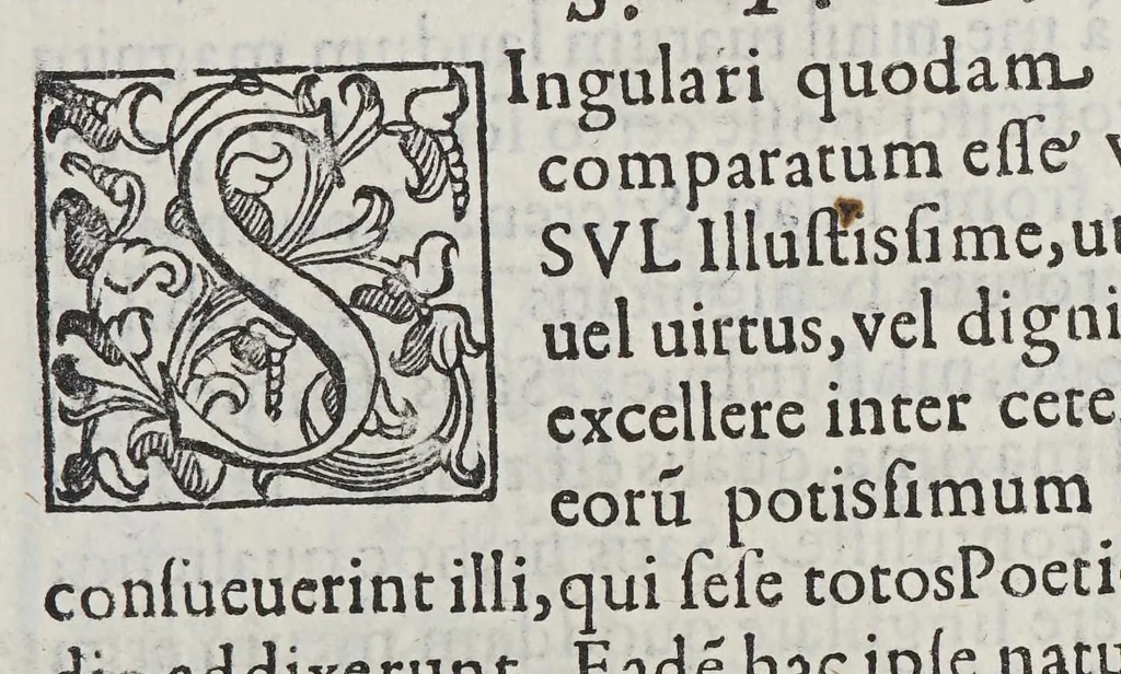 An illustration from Pet. Pauli Thomaelli Vtinensis Eclogae duae. : Quarum altera inscribitur meduacus o thrinon altera meduacus o iroton, 1595, leaf 9