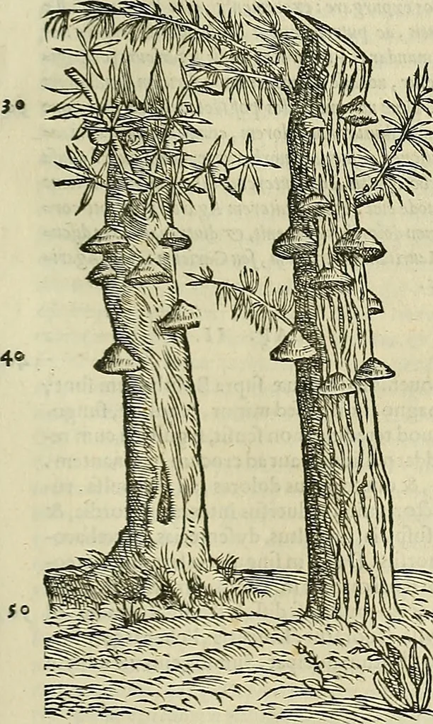 An illustration from Petri Andreae Matthioli Senensis serenissimi Principis Ferdinandi Archiducis Austriae & c., Medici, Commentarii secundo aucti : in libros sex Pedacii Dioscoridis Anazarbei de medica materia. Adiectis quàm plurimis plantarum, & animalium imaginibus quae in priore editione non habentur, eodem authore : his accessit eiusdem apologia adversus Amathum Lusitanum cum censura in eiusdem enarrationes, 1558, leaf 444
