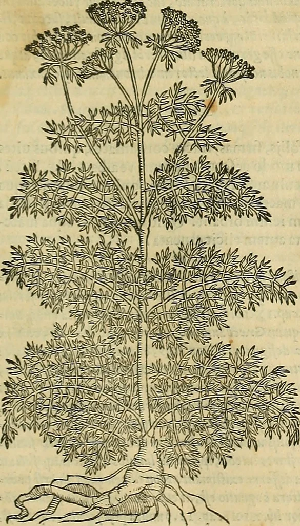 An illustration from Petri Andreae Matthioli Senensis serenissimi Principis Ferdinandi Archiducis Austriae & c., Medici, Commentarii secundo aucti : in libros sex Pedacii Dioscoridis Anazarbei de medica materia. Adiectis quàm plurimis plantarum, & animalium imaginibus quae in priore editione non habentur, eodem authore : his accessit eiusdem apologia adversus Amathum Lusitanum cum censura in eiusdem enarrationes, 1558, leaf 700