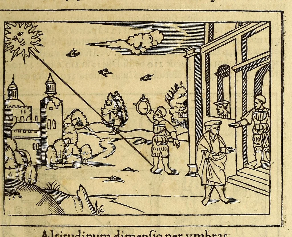 An illustration from Petri Apiani Cosmographia,, 1539, leaf 121