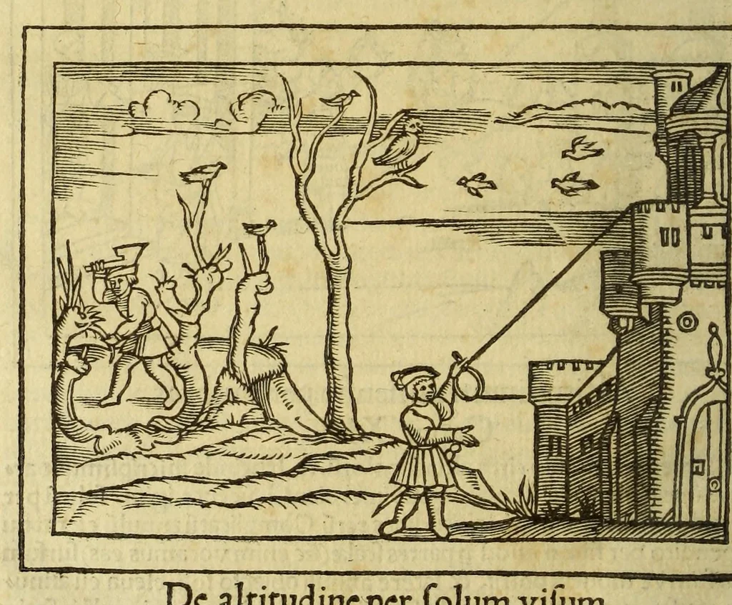 An illustration from Petri Apiani Cosmographia,, 1539, leaf 122