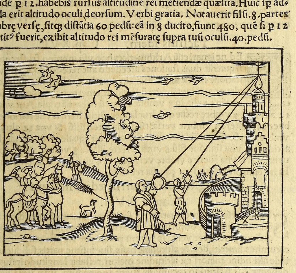An illustration from Petri Apiani Cosmographia,, 1539, leaf 123