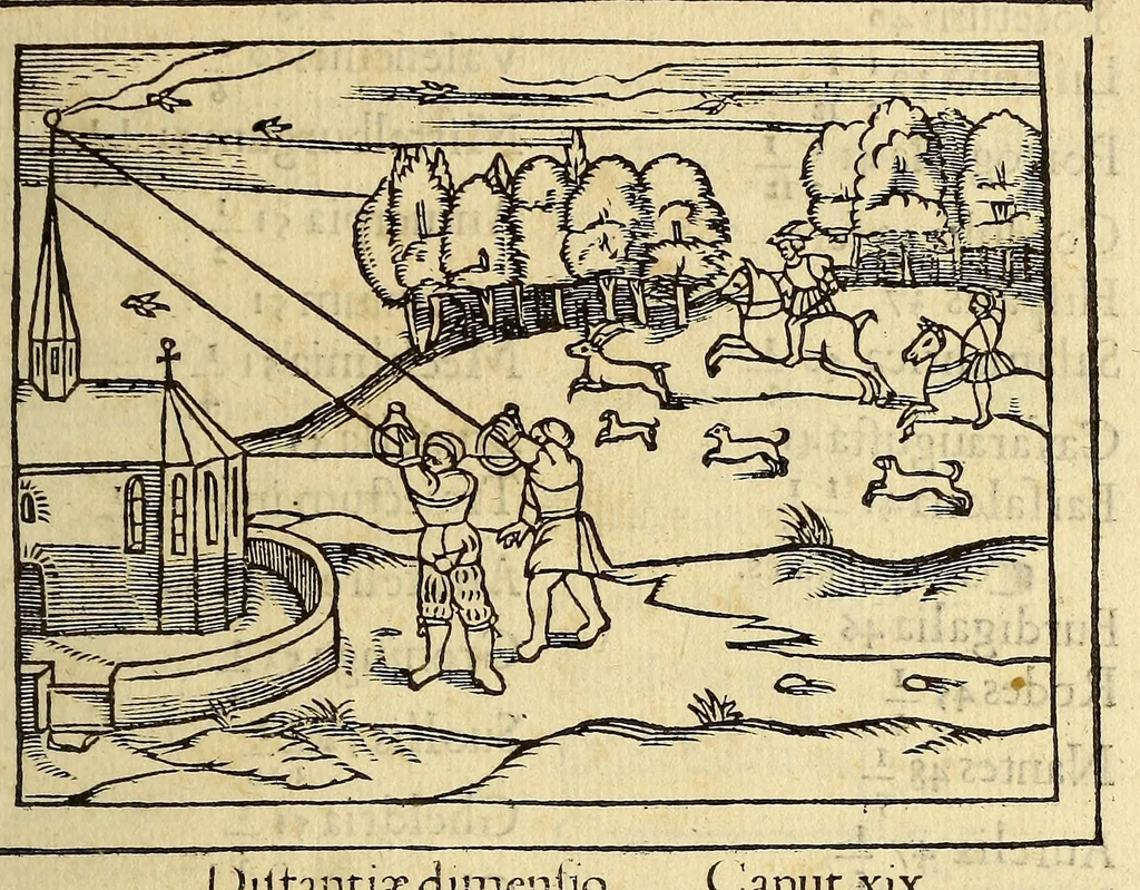 An illustration from Petri Apiani Cosmographia,, 1539, leaf 125