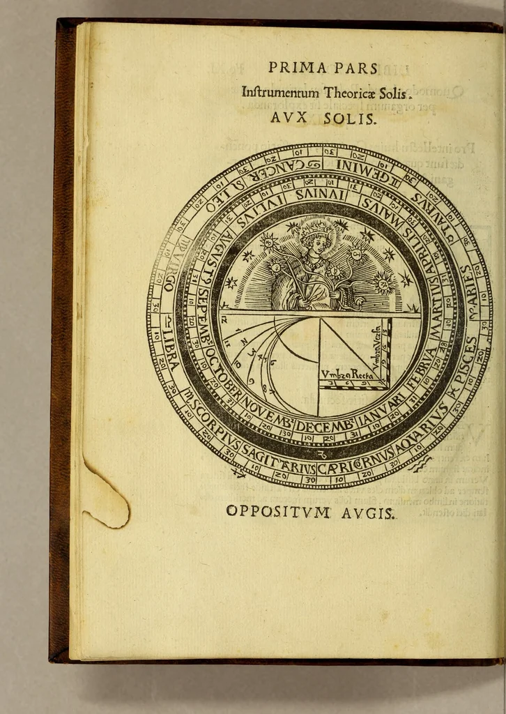 An illustration from Petri Apiani Cosmographia,, 1539, leaf 28