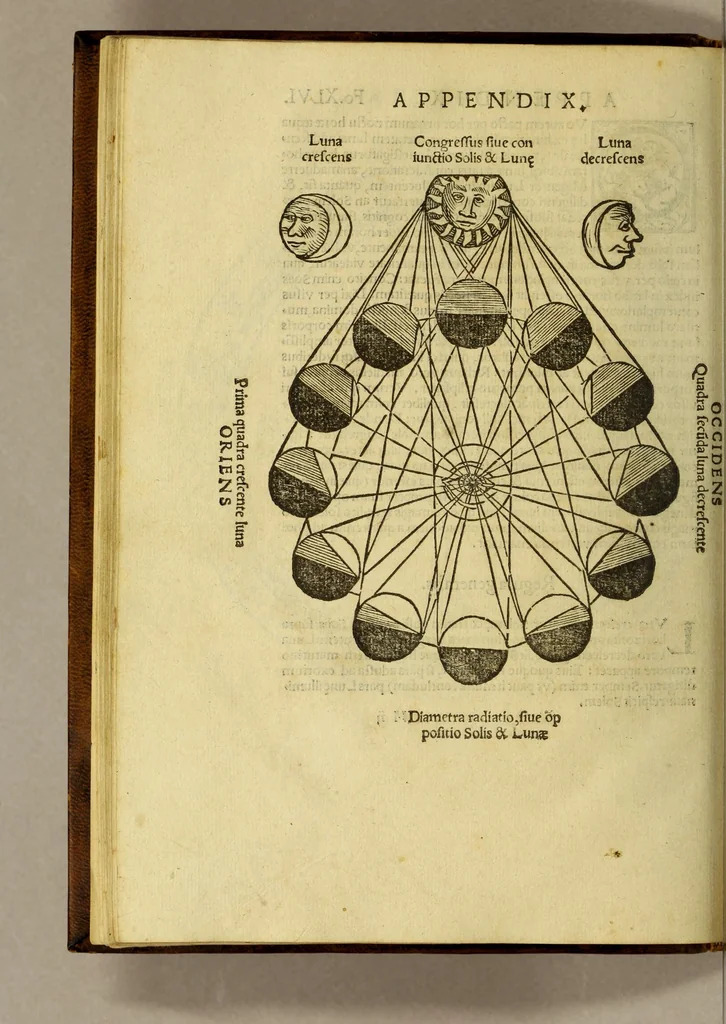 An illustration from Petri Apiani Cosmographia,, 1539, leaf 98