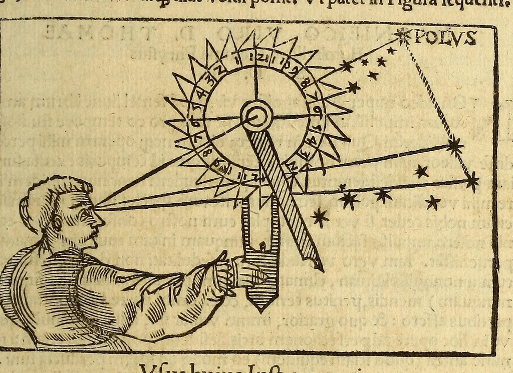 An illustration from Petri Apiani Cosmographia,, 1539, leaf 99