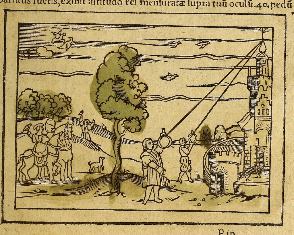 An illustration from Petri Apiani Cosmographia,, 1540, leaf 123