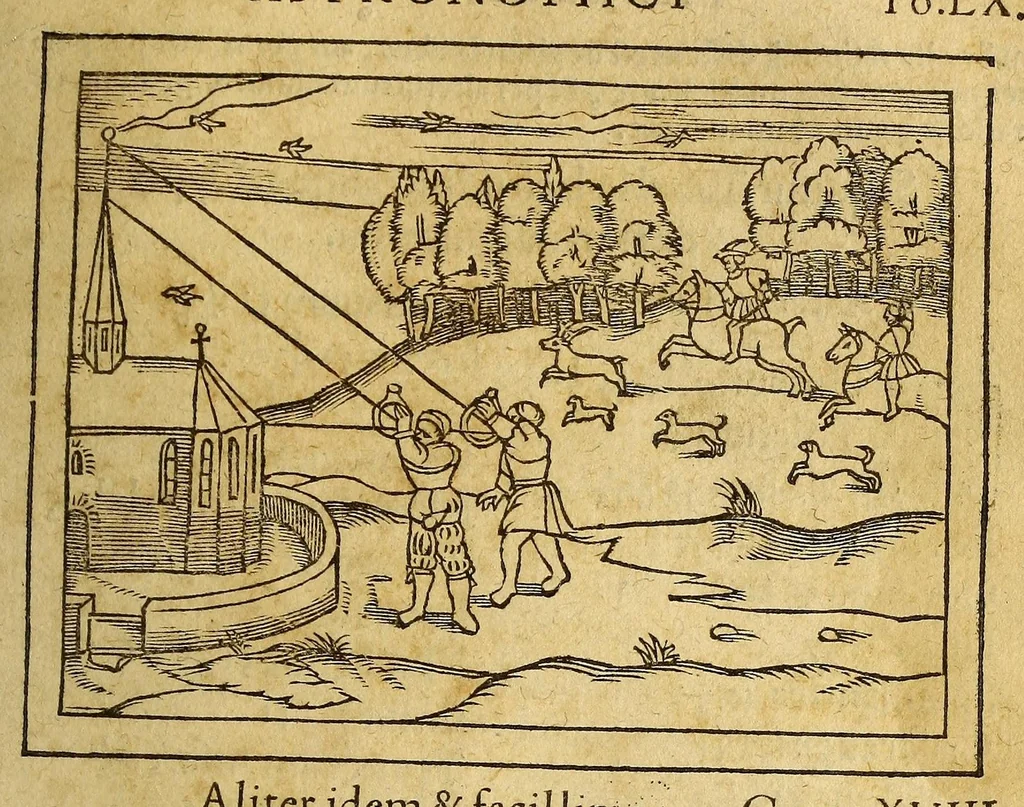 An illustration from Petri Apiani Cosmographia,, 1540, leaf 125
