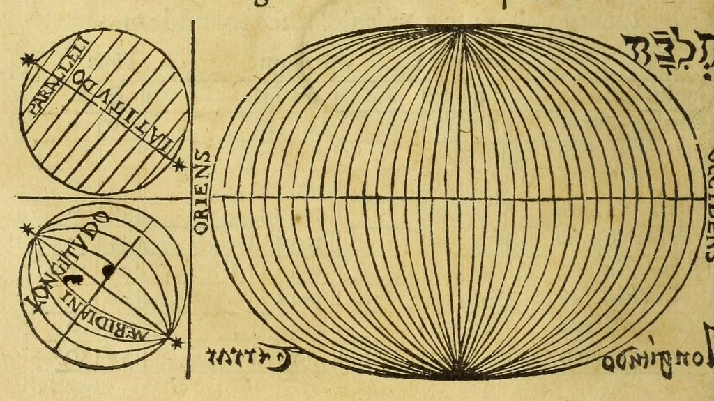 An illustration from Petri Apiani Cosmographia,, 1540, leaf 24