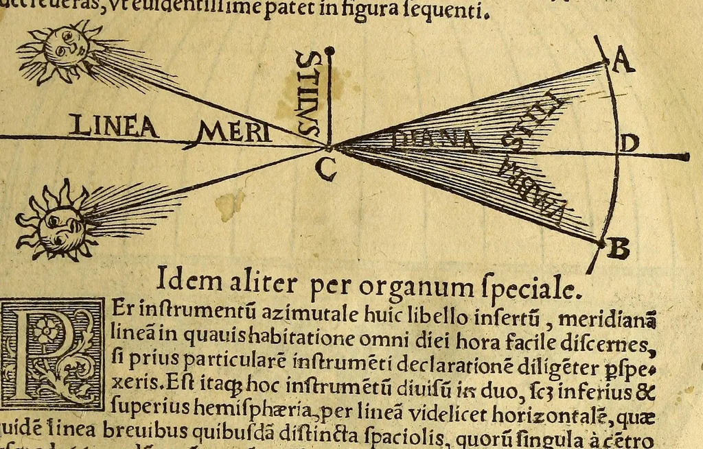 An illustration from Petri Apiani Cosmographia,, 1540, leaf 51