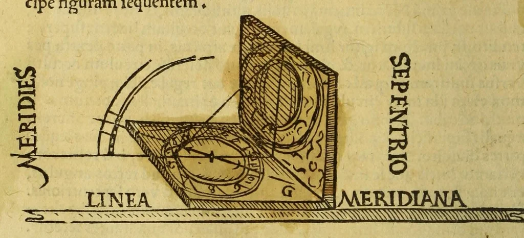An illustration from Petri Apiani Cosmographia,, 1540, leaf 54