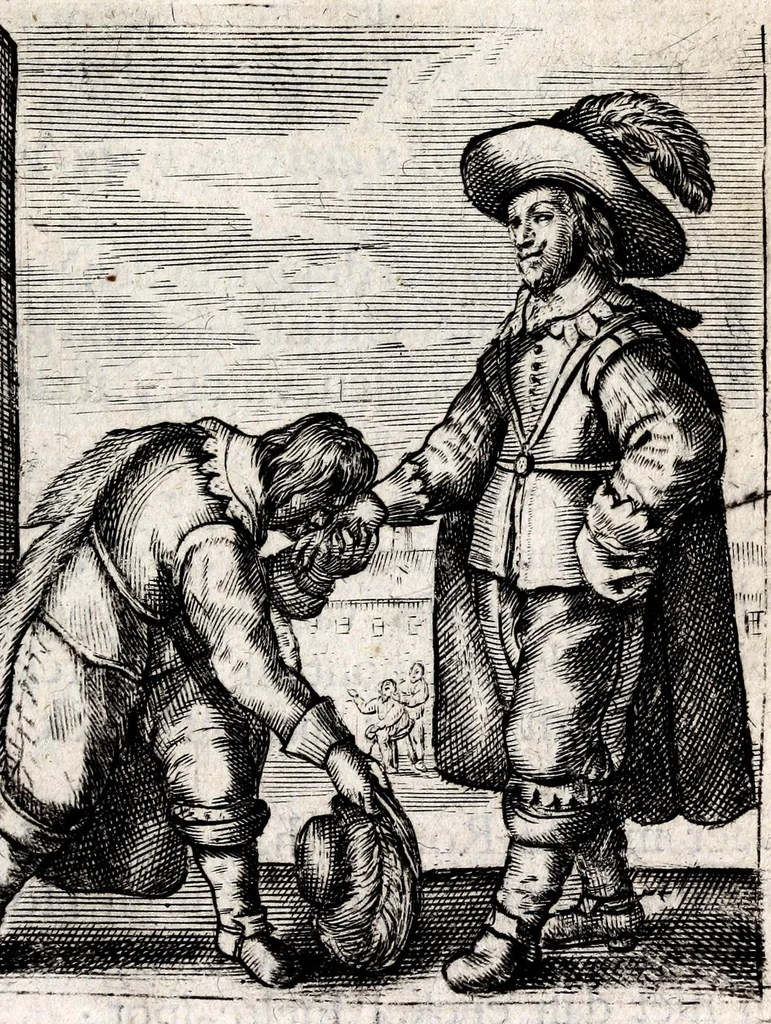 An illustration from Petri Baardt Devgden-spoor in de on-devghden des werelts aff-gebeeldt : op den regel, wat kennr [sic] kan de werelt niet, die door der menschen herte siet?, 1645, leaf 169