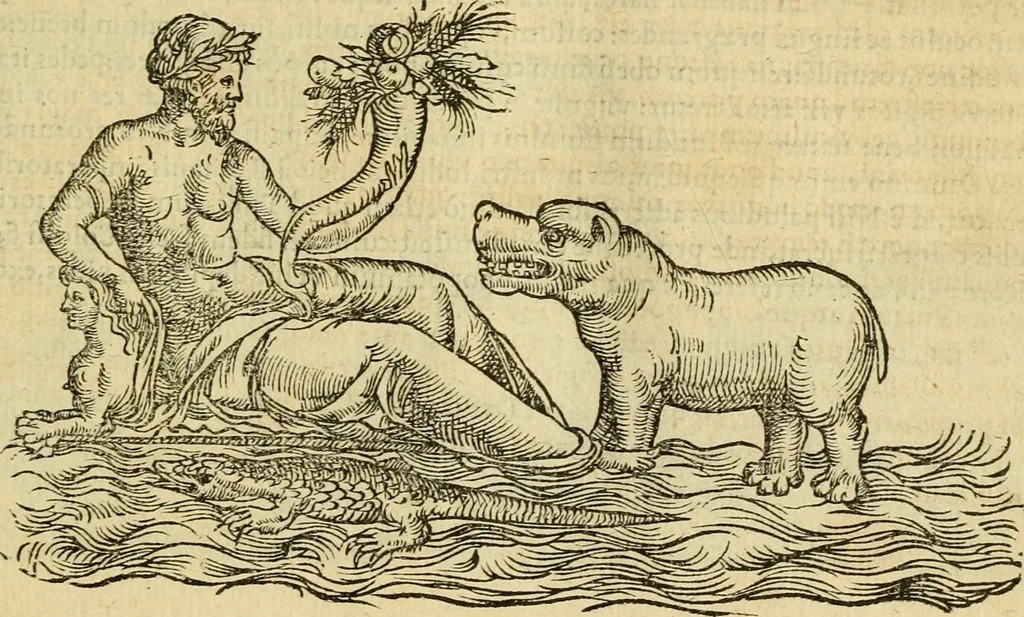 An illustration from Petri Bellonii Cenomani De aquatilibus, libri duo cum [epsilon, iota] conibus ad viuam ipsorum effigiem, quoad eius fieri potuit, expressis .., 1553, leaf 62