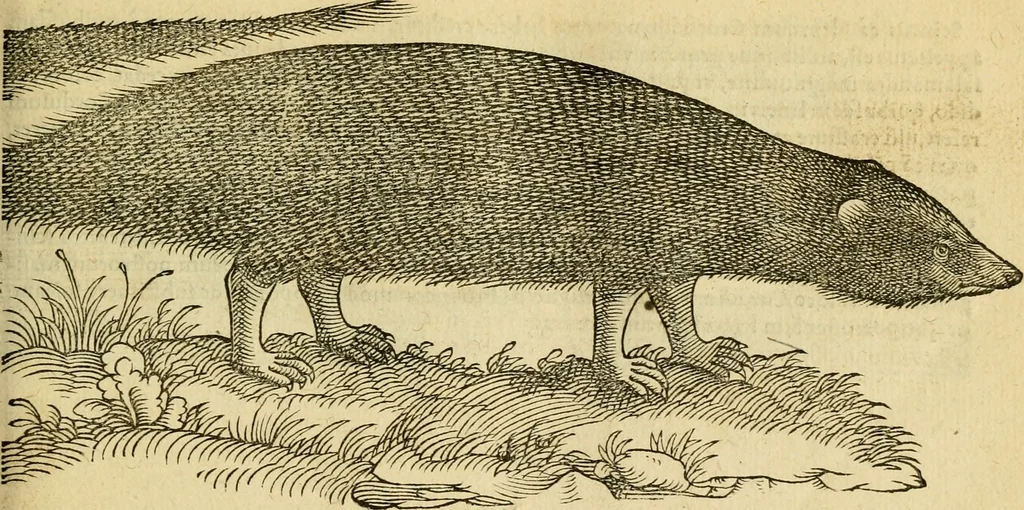 An illustration from Petri Bellonii Cenomani De aquatilibus, libri duo cum [epsilon, iota] conibus ad viuam ipsorum effigiem, quoad eius fieri potuit, expressis .., 1553, leaf 84