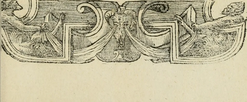 An illustration from Petri Costalii Pegma : cum narrationibus philosophicis, 1555, leaf 100