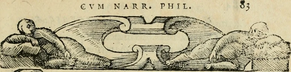 An illustration from Petri Costalii Pegma : cum narrationibus philosophicis, 1555, leaf 104