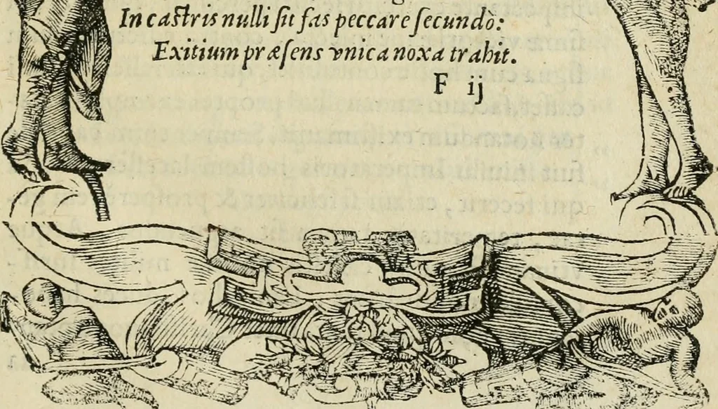 An illustration from Petri Costalii Pegma : cum narrationibus philosophicis, 1555, leaf 104