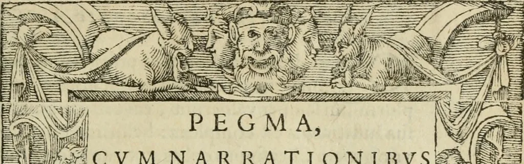 An illustration from Petri Costalii Pegma : cum narrationibus philosophicis, 1555, leaf 12