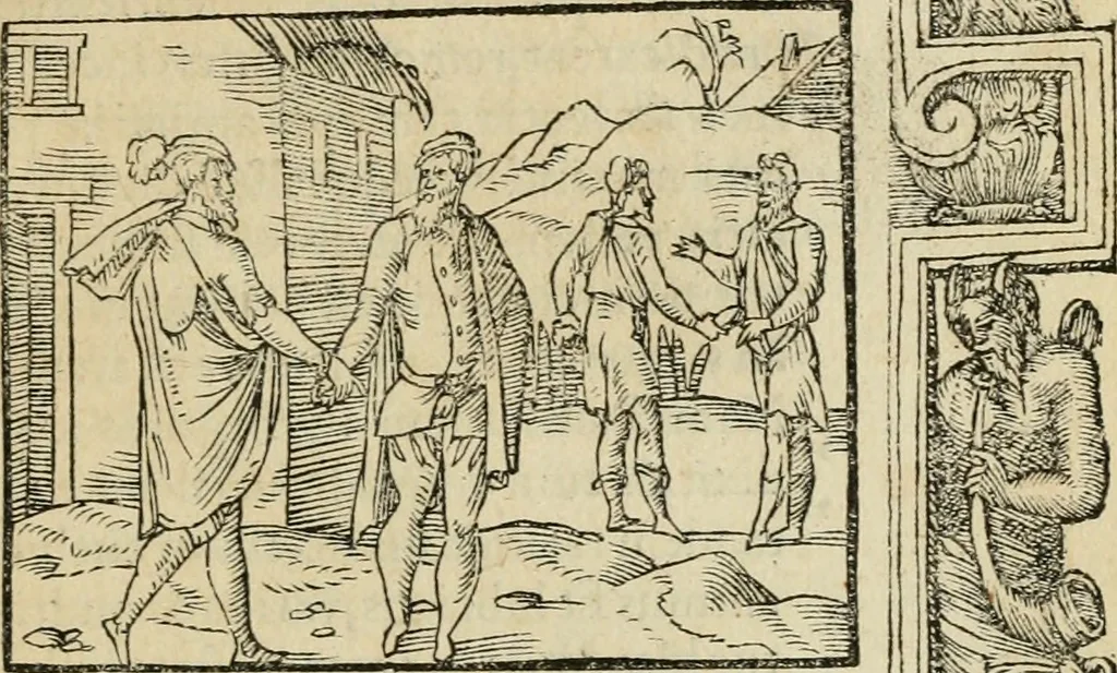 An illustration from Petri Costalii Pegma : cum narrationibus philosophicis, 1555, leaf 140