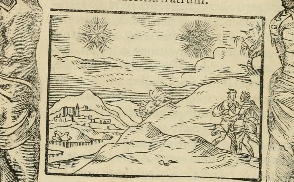 An illustration from Petri Costalii Pegma : cum narrationibus philosophicis, 1555, leaf 147