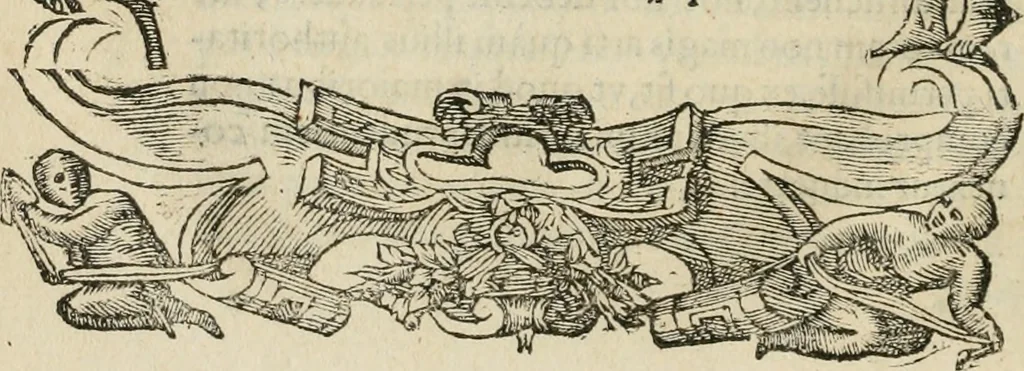 An illustration from Petri Costalii Pegma : cum narrationibus philosophicis, 1555, leaf 147