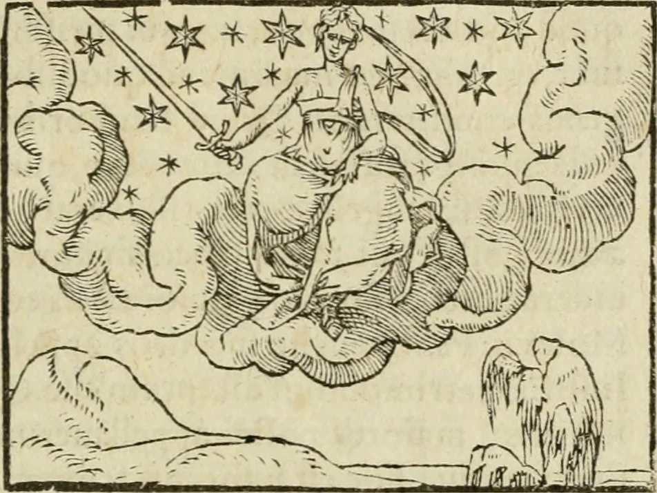 An illustration from Petri Costalii Pegma : cum narrationibus philosophicis, 1555, leaf 16
