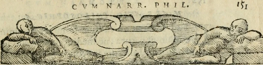 An illustration from Petri Costalii Pegma : cum narrationibus philosophicis, 1555, leaf 172