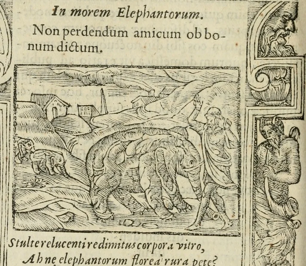 An illustration from Petri Costalii Pegma : cum narrationibus philosophicis, 1555, leaf 175