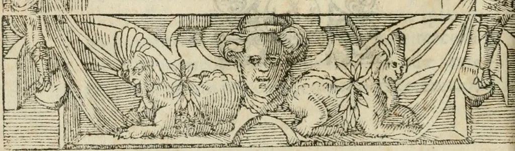 An illustration from Petri Costalii Pegma : cum narrationibus philosophicis, 1555, leaf 181