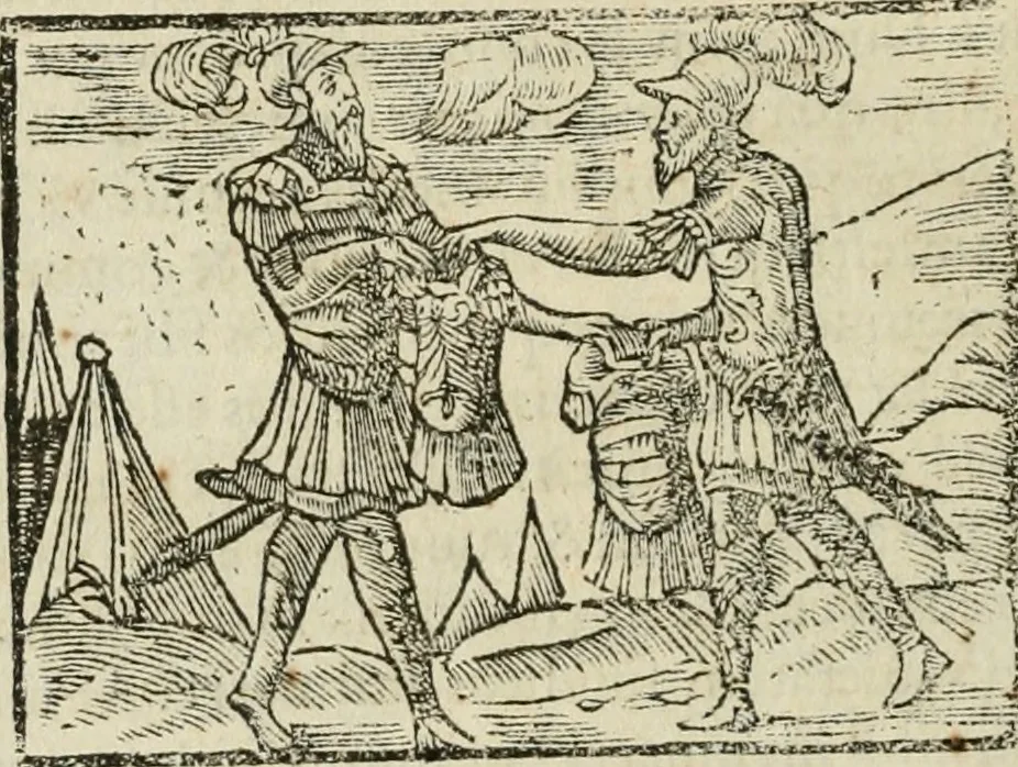 An illustration from Petri Costalii Pegma : cum narrationibus philosophicis, 1555, leaf 183