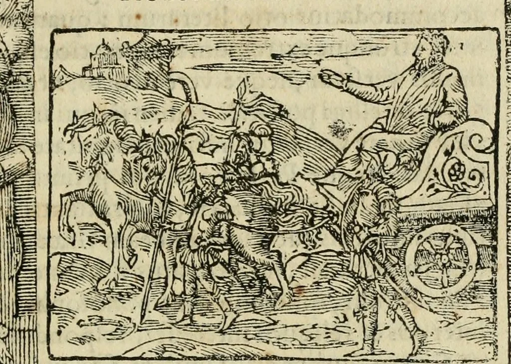 An illustration from Petri Costalii Pegma : cum narrationibus philosophicis, 1555, leaf 208