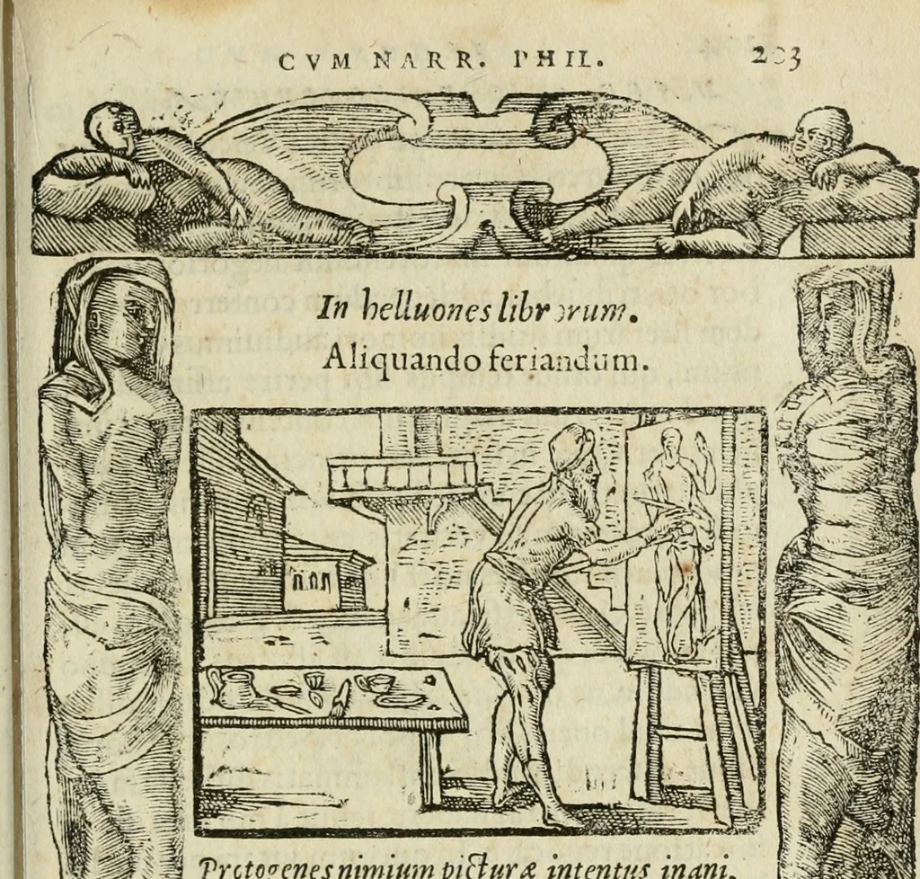 An illustration from Petri Costalii Pegma : cum narrationibus philosophicis, 1555, leaf 224