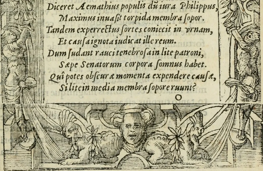 An illustration from Petri Costalii Pegma : cum narrationibus philosophicis, 1555, leaf 230