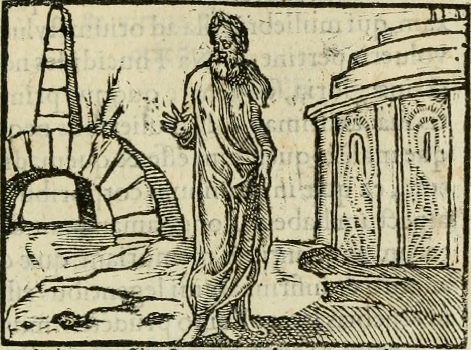 An illustration from Petri Costalii Pegma : cum narrationibus philosophicis, 1555, leaf 250