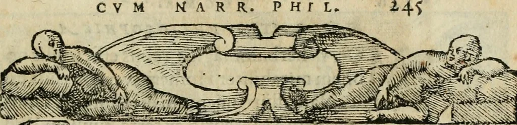 An illustration from Petri Costalii Pegma : cum narrationibus philosophicis, 1555, leaf 266