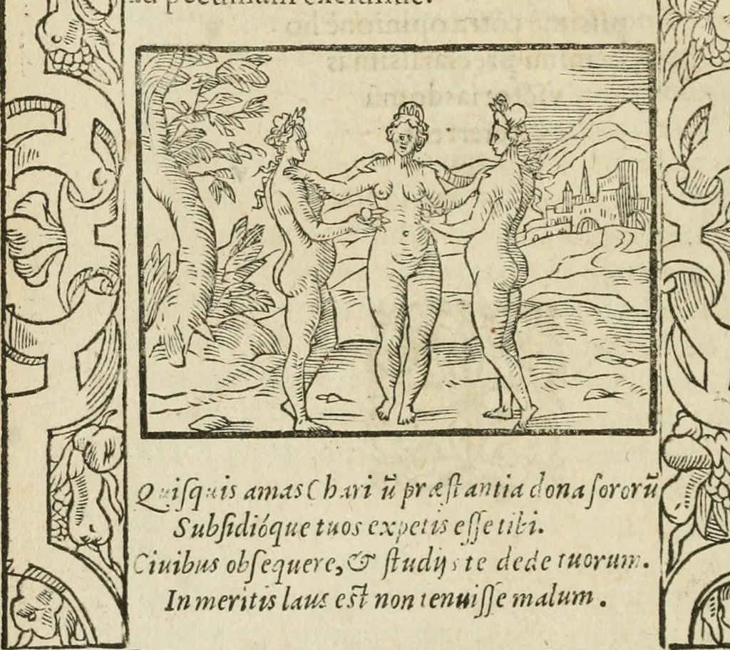 An illustration from Petri Costalii Pegma : cum narrationibus philosophicis, 1555, leaf 303