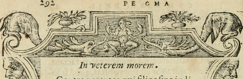 An illustration from Petri Costalii Pegma : cum narrationibus philosophicis, 1555, leaf 313