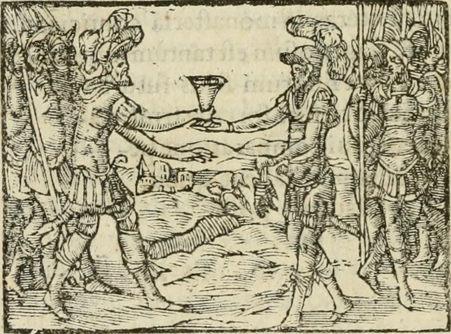 An illustration from Petri Costalii Pegma : cum narrationibus philosophicis, 1555, leaf 317
