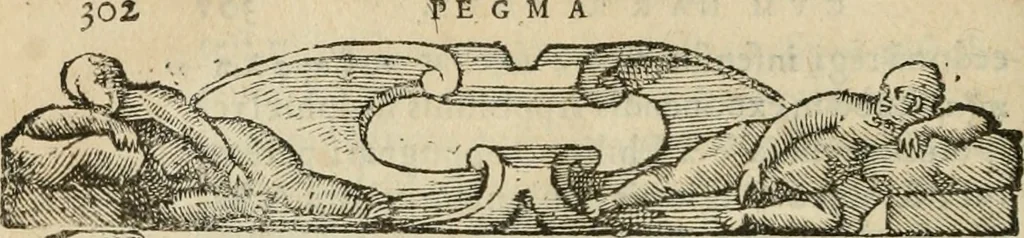 An illustration from Petri Costalii Pegma : cum narrationibus philosophicis, 1555, leaf 323