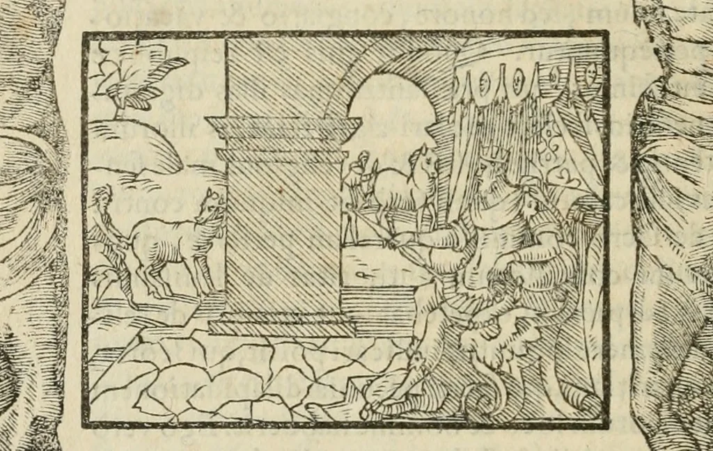 An illustration from Petri Costalii Pegma : cum narrationibus philosophicis, 1555, leaf 323
