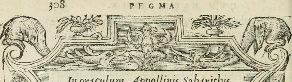 An illustration from Petri Costalii Pegma : cum narrationibus philosophicis, 1555, leaf 329