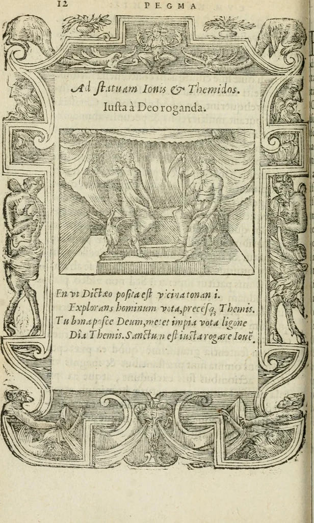 An illustration from Petri Costalii Pegma : cum narrationibus philosophicis, 1555, leaf 33