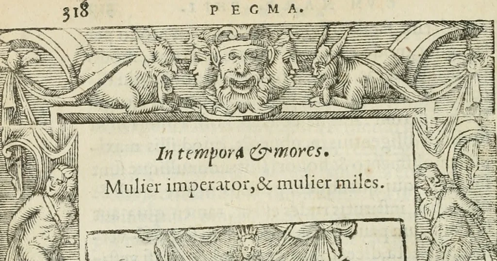 An illustration from Petri Costalii Pegma : cum narrationibus philosophicis, 1555, leaf 339