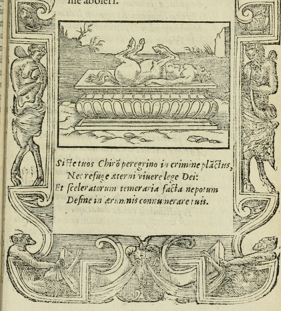 An illustration from Petri Costalii Pegma : cum narrationibus philosophicis, 1555, leaf 36